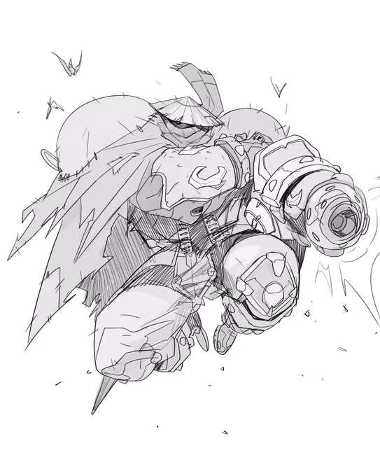 Late night doodle - Calibretto from @Battle_Chasers @JoeMadx @AirshipSyn 
