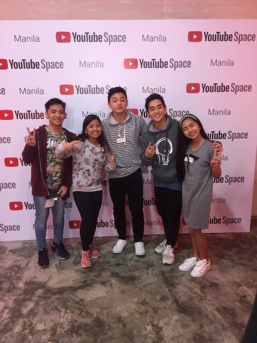 UMG_PH's tweet photo. These teens just touched down @YouTube Space Pop-Up Manila 🇵🇭 Missing the other MCA Teens here 😅 #YouTubeSpaceManila https://t.co/SAucNgJDDy
