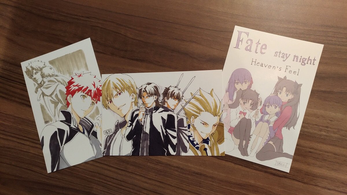 Fate Stay Night 明日10 21より配布となります第2週目の来場者特典サンプルを公開 Fate Stay Night Fate Zero コラボポストカード 3種ランダム 皆さまぜひゲットしてください 詳細はこちら T Co K2e6asul26 T Co Xjmmhdbcqa