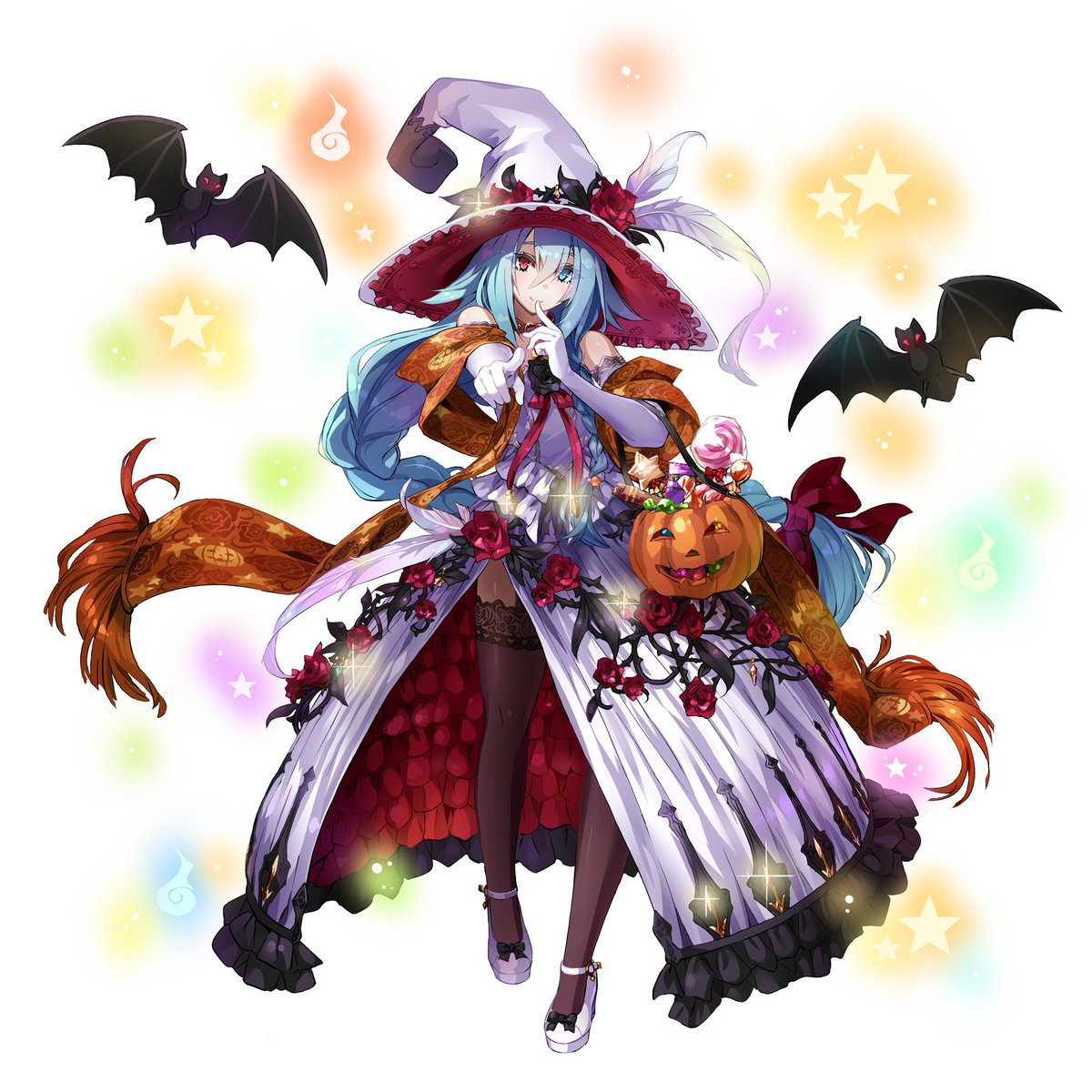 井澤詩織　ハロウィン 🧙‍♀️「SSR：[Treat]豹藤やちる（CV：井澤詩織）」紹介🧙‍♀️  月が見守る一夜限り、舞い降りた幻想の魔法少女。 その仮装には服からメイク、着付けに至るまで栗子の理想が染み込んでいる。  剣道部のHP上昇と毎ターン回復のアビリティで、継戦 ...