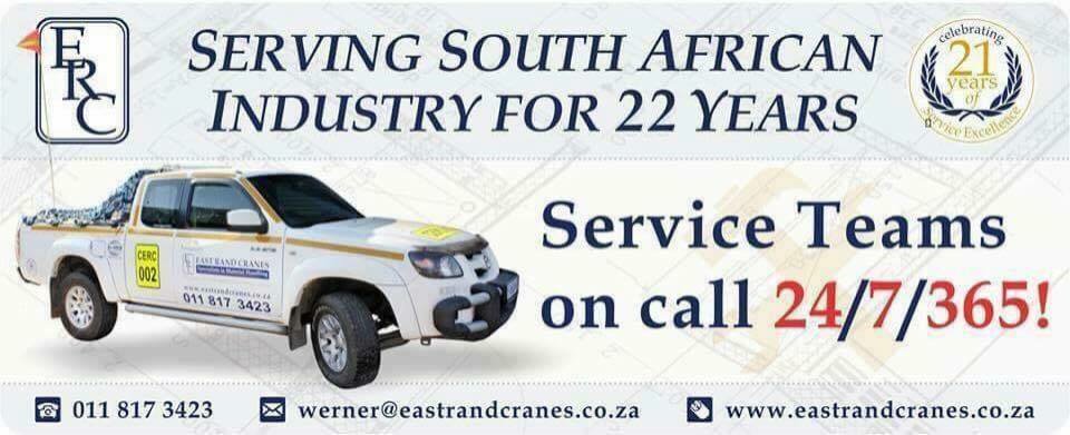EastRandCranes's tweet photo. We have experienced service teams on call 24/7/365
#eastrandcranes #erc #OverheadCranes #hoist #cranes #ServiceTeams #oncall #cirobertson https://t.co/kYQyldYQce