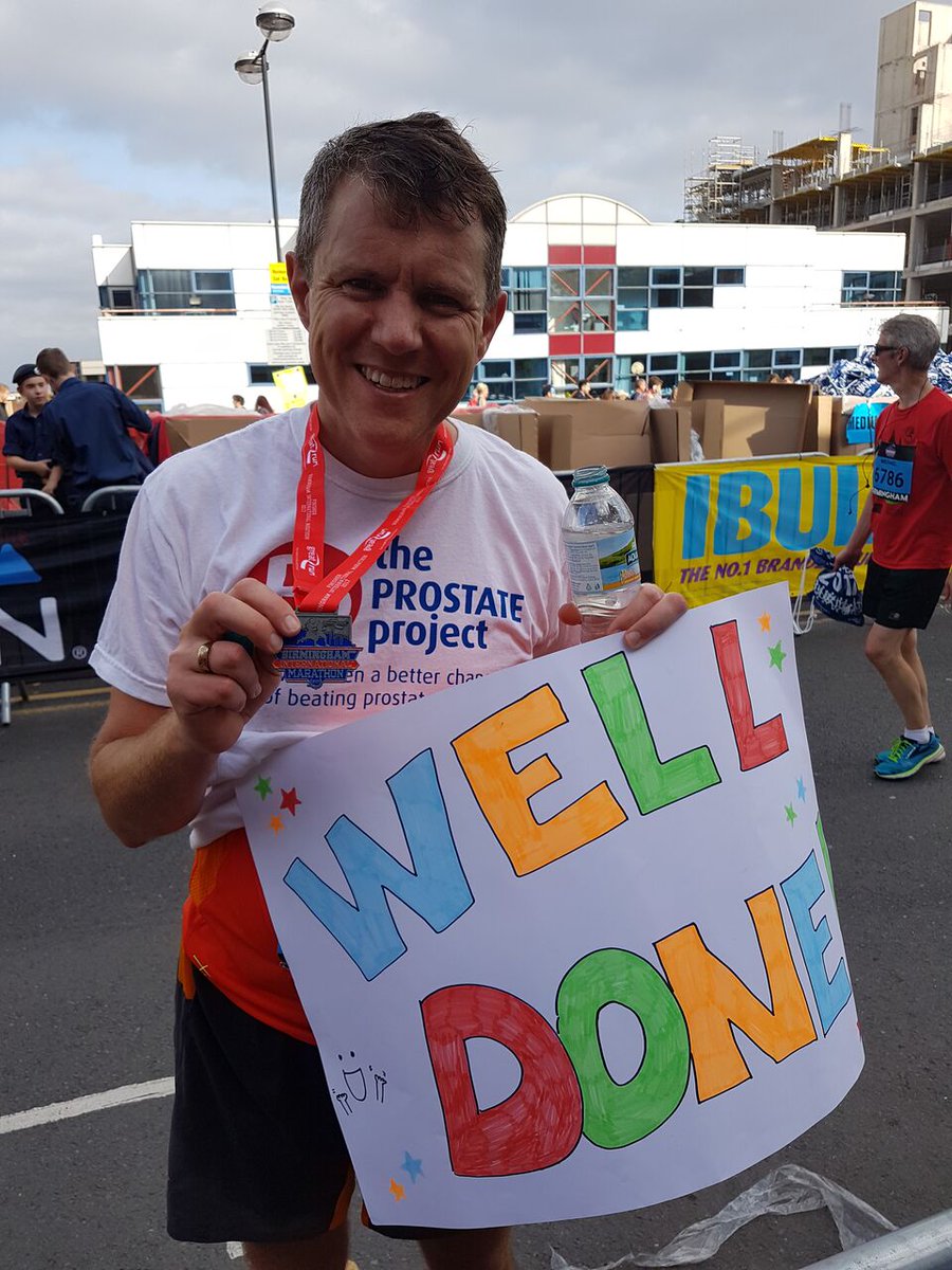 _ProstateProjec's tweet photo. Congrats to @colinmmason who ran the Birmingham International Marathon in 3 hrs 48 mins!  Colin has also smashed his fundraising target, with £1,225 raised to date!  AND @AlldayTimeSystemsLtd have chosen us their charity of the year.  What a guy!! Cant thank you enough Colin! https://t.co/4VBVoIlGJg