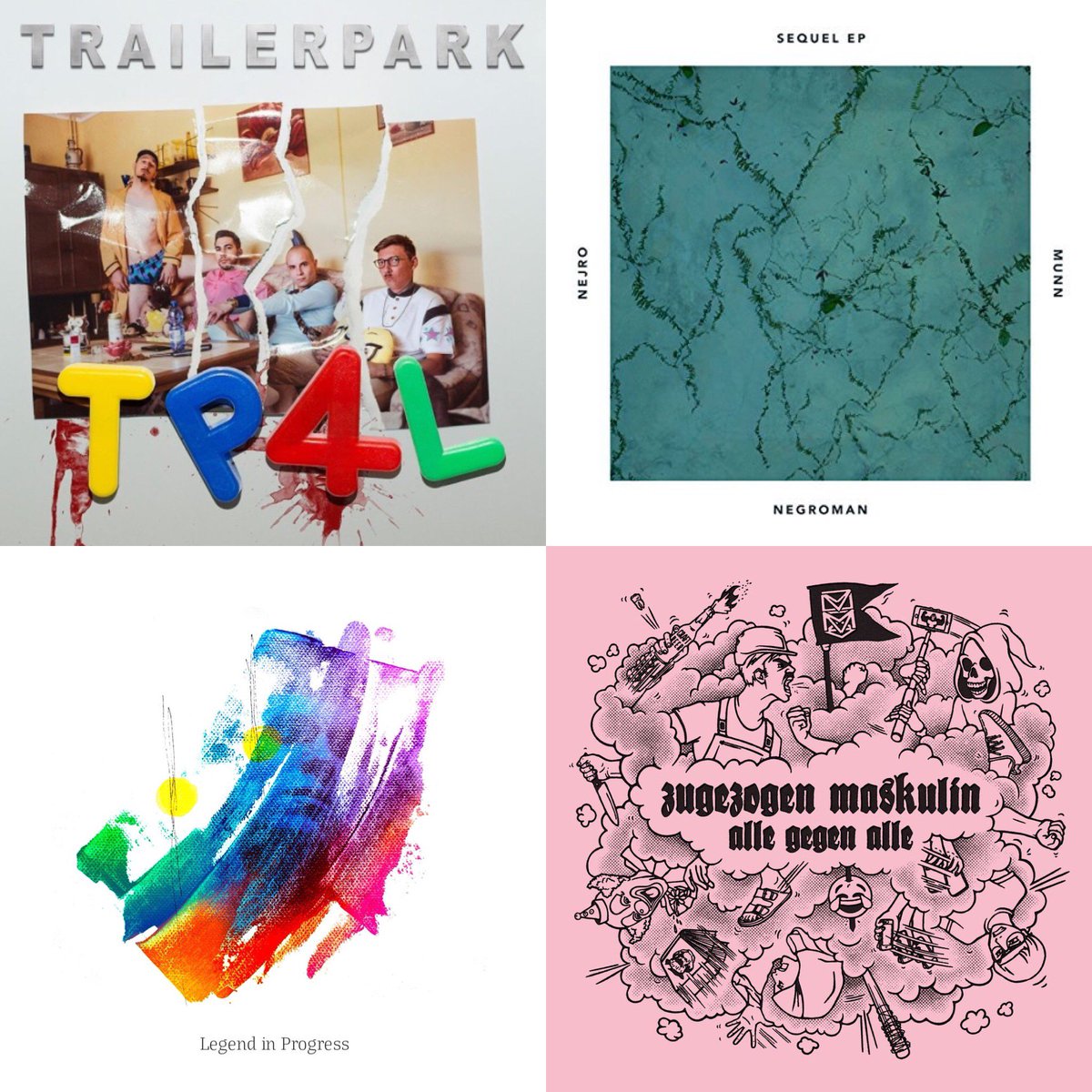 two2teps__'s tweet photo. RELEASEDAY 💥 
Viel Erfolg! Ab heute am Start Amigos!
#ZugezogenMaskulin, #Negroman, #FrankHemd &amp; #Trailerpark. Supporten! https://t.co/9fDGKwah3b