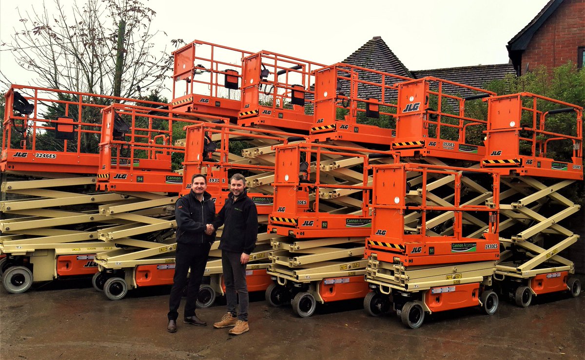 CannonAccess's tweet photo. 10 new @JLG_Industries ES scissors delivered this morning, the best machines in the industry and 8 of them are already booked for delivery! https://t.co/CLNKbh1Jlz