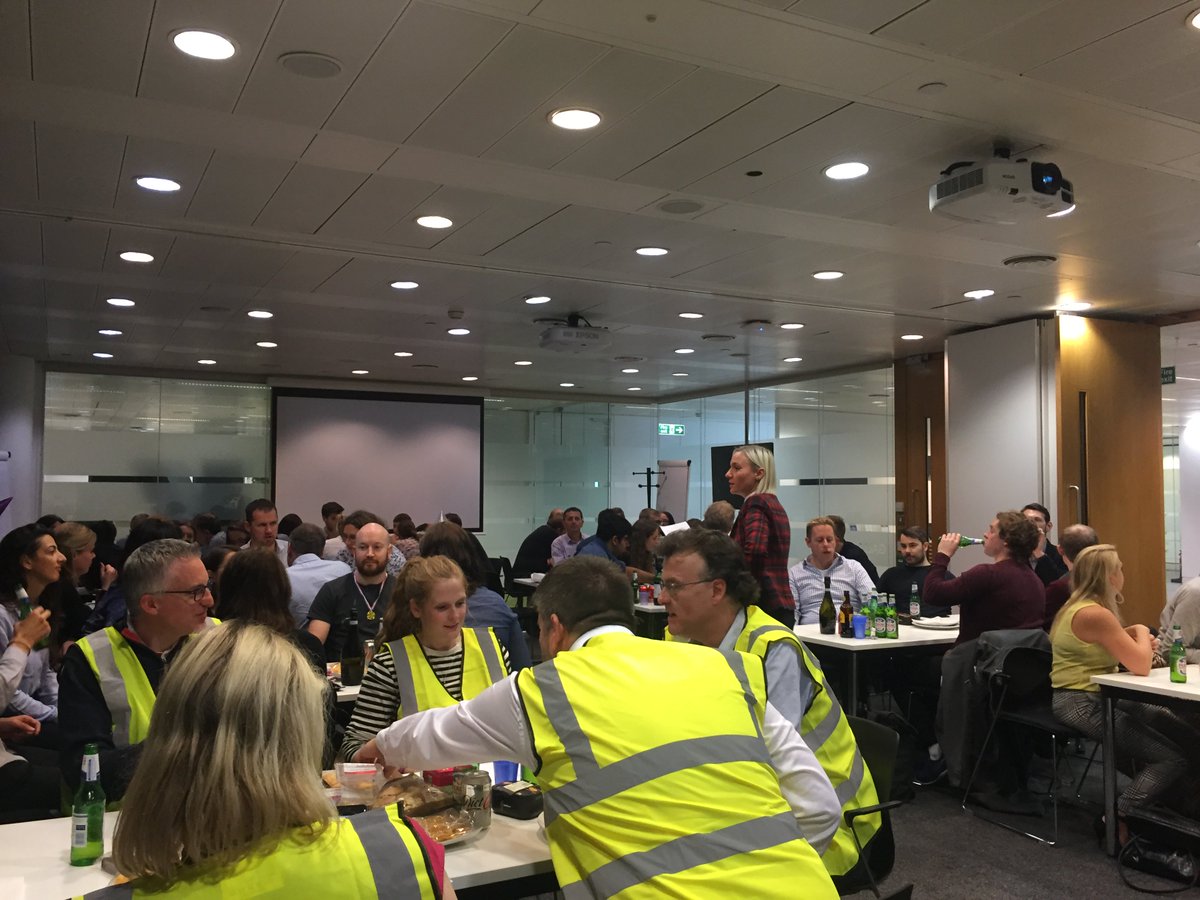 MRBAtweets's tweet photo. Thanks @KantarTNS for organising a Quiz & raising £410 so far for #mrbaweek. Love the jackets. Bravo winning team #ihavethisthingwithhighquiz’ #mrx #newmr https://t.co/A8wYbzn698