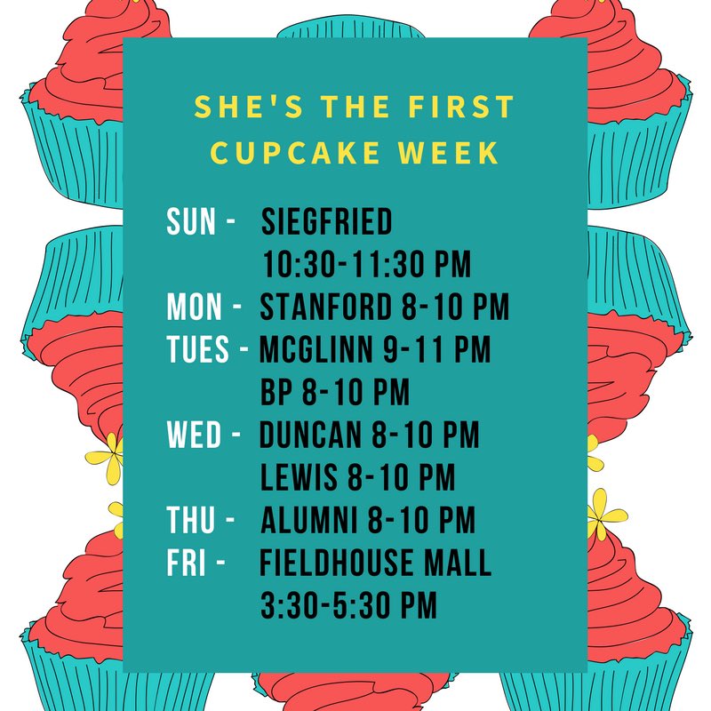 STF_NotreDame's tweet photo. Join us at any of these locations starting Sunday, Oct. 22 for a $2 tie-dye cupcake and help #BakeAChange! https://t.co/kNSg2UedPC