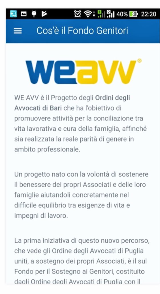 tfd_acqua's tweet photo. Nel workshop interviene l'Avv.ta G.Brunetti che presenta l'app #WeAvv #FondoGenitori #Puglia
https://t.co/1ghZhSlpS9 https://t.co/HucrtNB9Pk