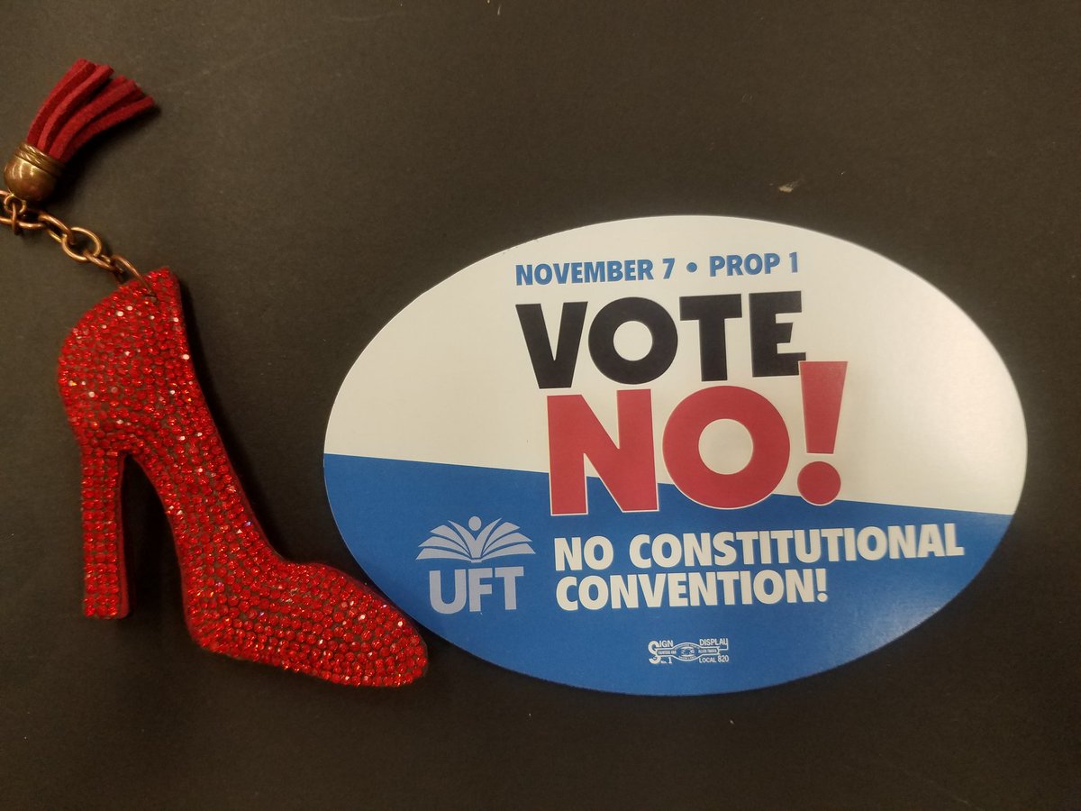 onemoshoe's tweet photo. @UFT @District5NYC kick Prop 1 to the curb! Vote No! #itsACon #votenoconcon https://t.co/FYYqixa8VJ