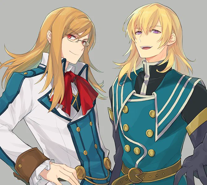中の人繋がりで衣装交換ジェイド(TOA)/オリビエ(軌跡) 