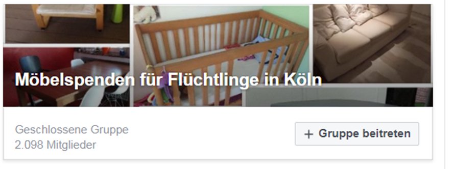 Über 2000 Kölner sind schon dabei. Schmeißt eure alten Möbel nicht weg, sondern spendet sie. Zum Beispiel hier: bit.ly/2yluUvv