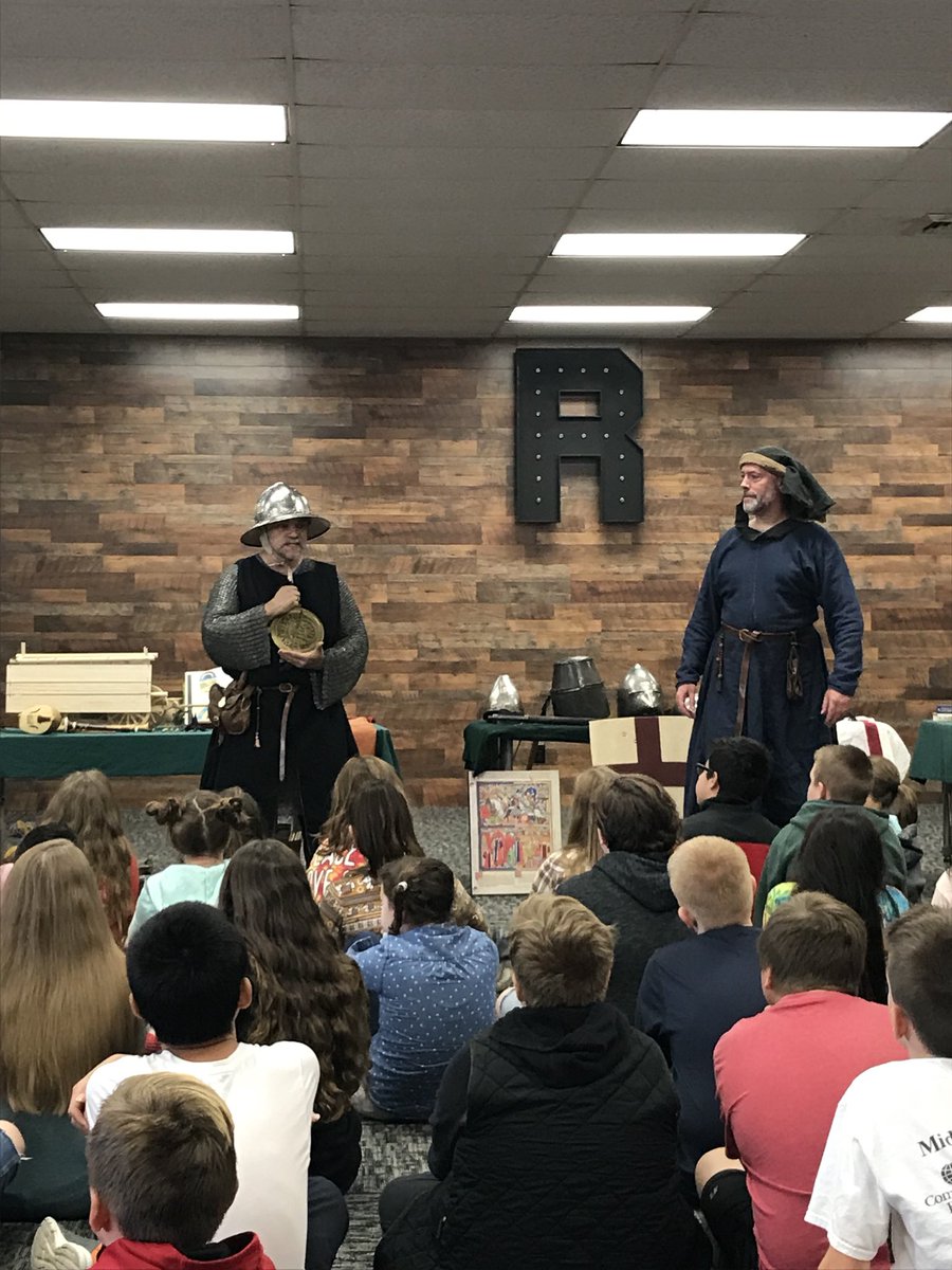 Sword fighting and Middle Ages learning in the Hub today. Thanks Bramble Schoole of Defense for presenting today #RMSCulture