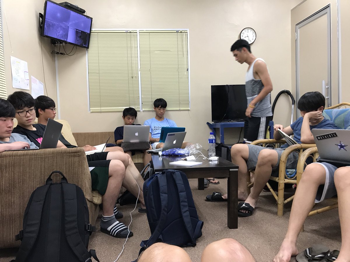 peter4him's tweet photo. @RDELLOS10 @GSISKorea Varsity boys #ACSC not only kick in the ball hard, but hitting the books too...#KnightRok in #study hall in #malaysia https://t.co/WUpSlM78a4