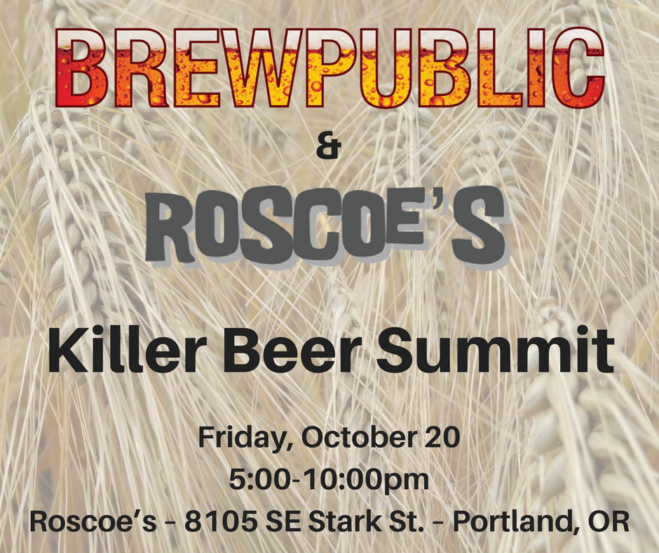 BREWPUBLIC's tweet photo. Today is the day when we begin our 10 days of #KillerBeerWeek with #KillerBeerSummit at @Roscoespdx. Details: https://t.co/xg4FMZ4oyJ #KBW17 https://t.co/gjY18E3bf2