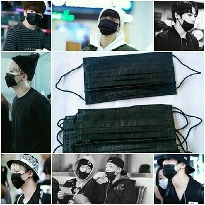 (PROMO BEST SELLER )
Disposable mask black/white 
Import, bahan bagus 
Pembelian 10 pcs harga 35.000 
Hanya utk bulan ini, stock terbatas