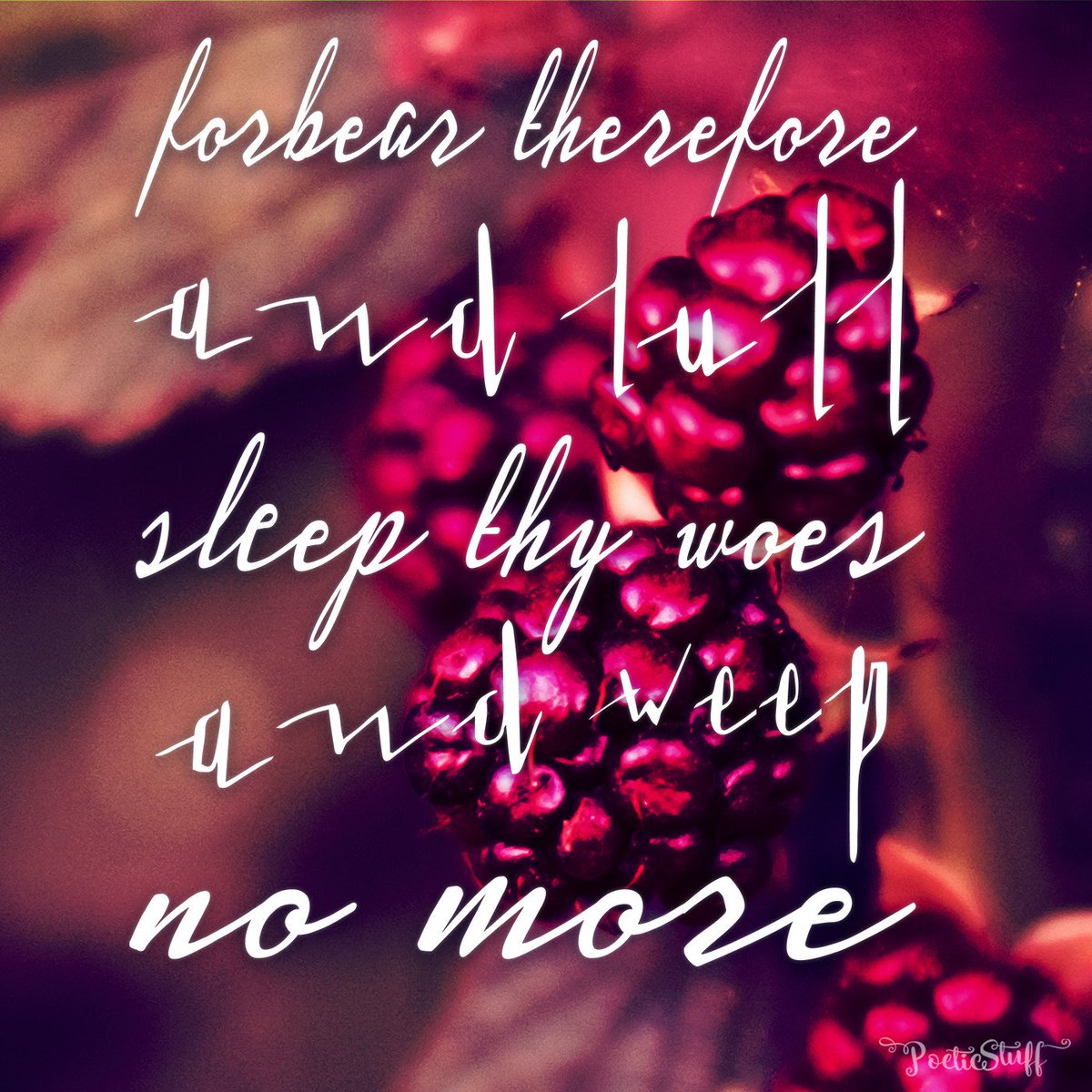 poeticstuffshop's tweet photo. "Forbear therefore; and lull sleep thy woes, and weep no more" - Robert Herrick  With #patience, our woes end up sleeping as tears evaporate https://t.co/vBo9WYF8Hn