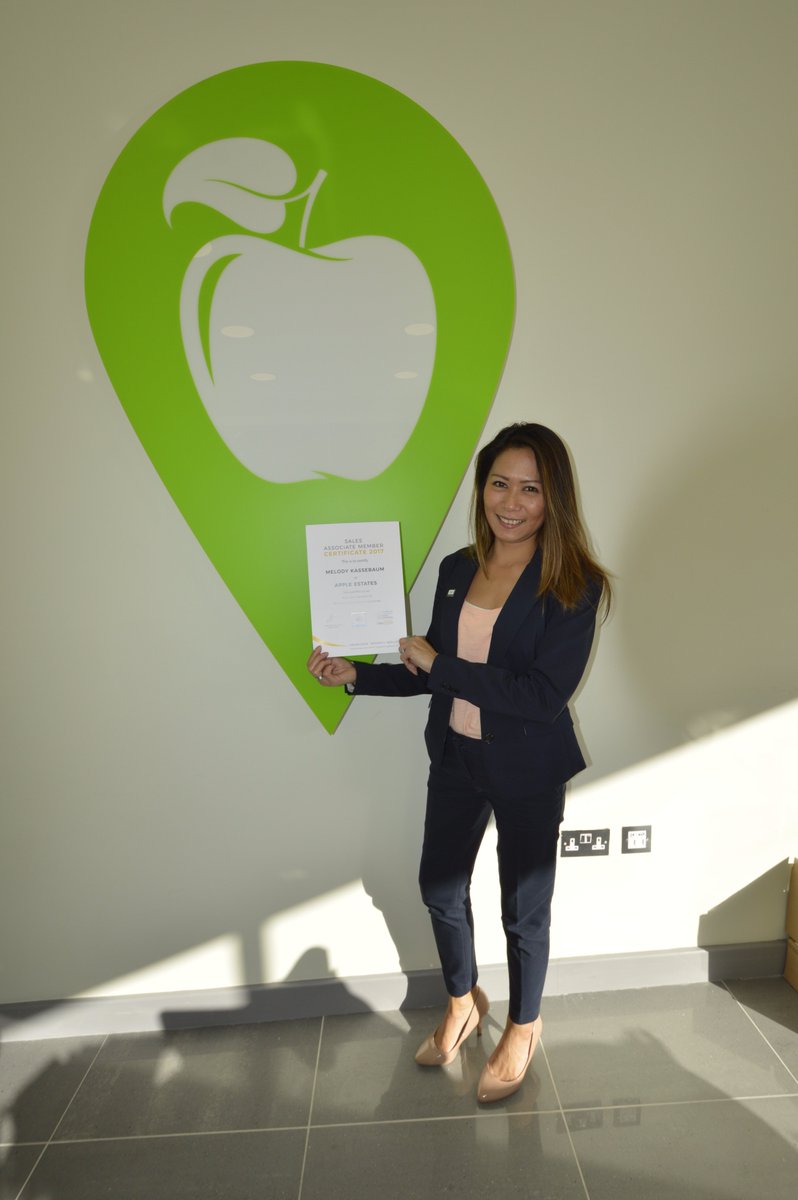 AppleEstates's tweet photo. Congratulations to @melody_emem for completing the Sales Associate Scheme with @GuildProperty. WELL DONE! https://t.co/Z06pBiGBJX