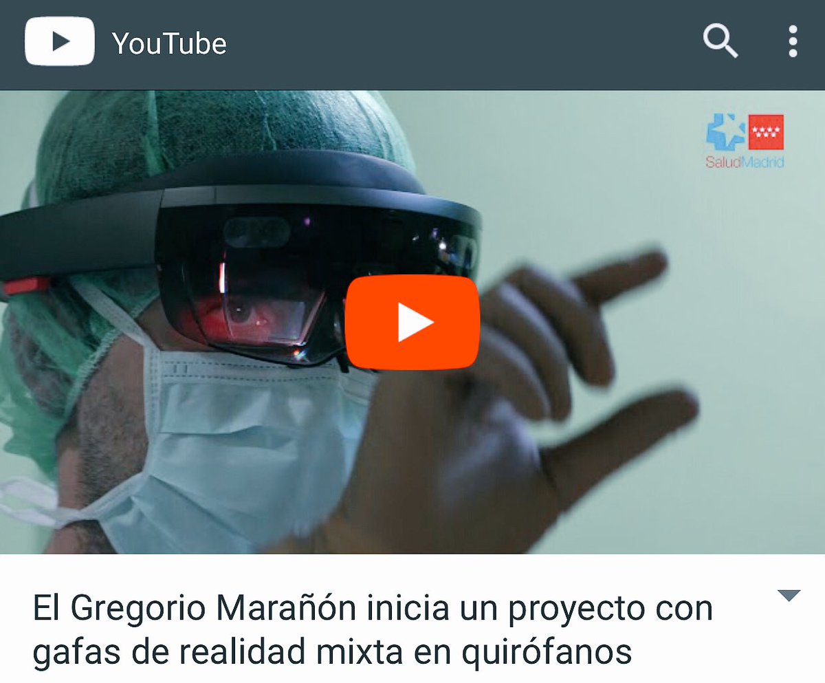 Our amazing project with #medical #mixedreality . Thanks to <a href="/HoloLens/">Microsoft HoloLens</a> <a href="/Microsoft/">Microsoft</a> <a href="/exovite/">exovite</a> #hospitalmarañon3d 
youtu.be/0jIlFz3pYxk