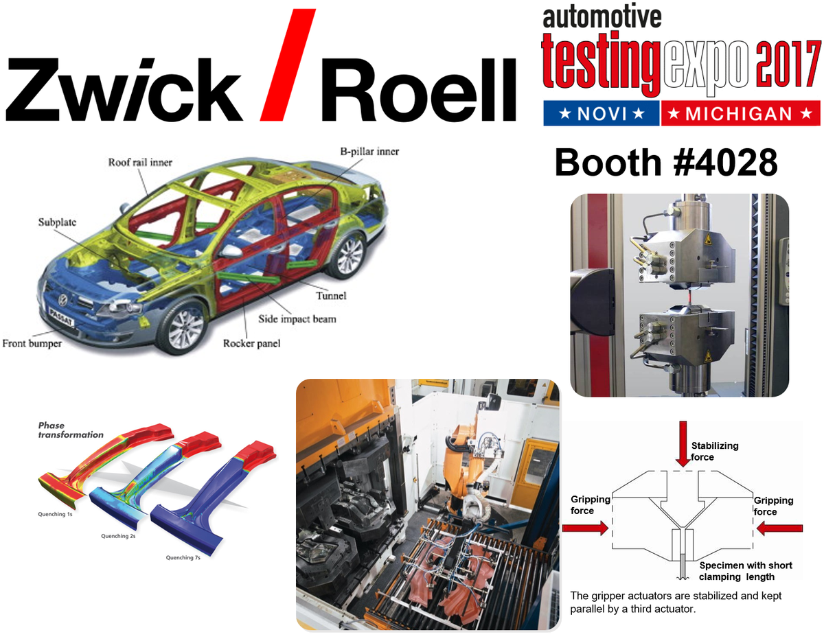ZwickUSA's tweet photo. We're gearing up for #AutomotiveTestingExpo next week. Stop by Booth #4028 &amp; see the latest in #automotive #materials and component testing. https://t.co/dR7mTcJI2Z