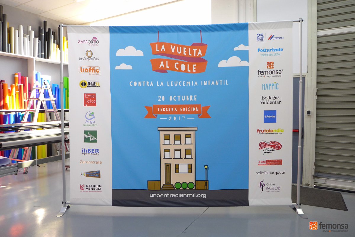 femonsa's tweet photo. Photocall con el que hemos colaborado con @E_Pompiliano para la #carrerasolidaria contra la #leucemiainfantil @1_entrecienmil https://t.co/O0q3GulUNb