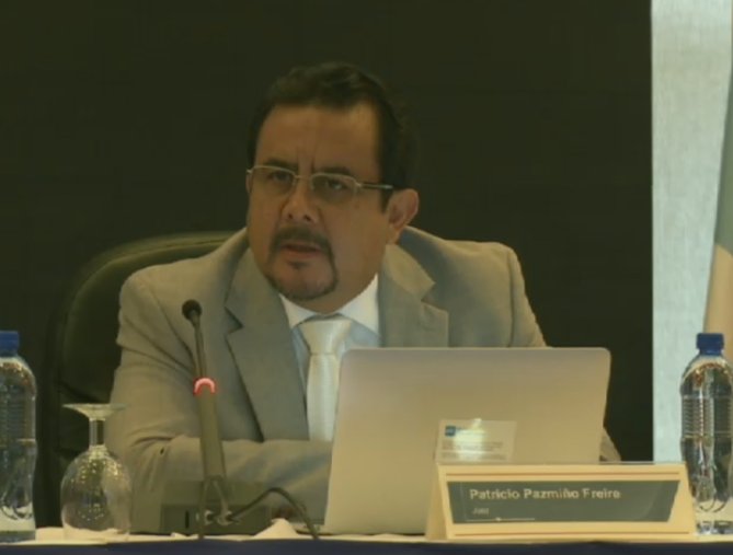 CorteIDH's tweet photo. Panel II. Migrantes y Pueblos Indígenas y Tribales 
Exposición del Juez Patricio Pazmiño Freire, Corte IDH. https://t.co/Zj0tCmK8y7 #58PES https://t.co/SRRRcbNQPb
