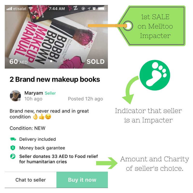 MelltooMarket's tweet photo. What our 1st Impacter had to say"I have many things lying around at home,its nice to know that someone will benefit from them”#Resell4aCause https://t.co/LyeO3W6zNq