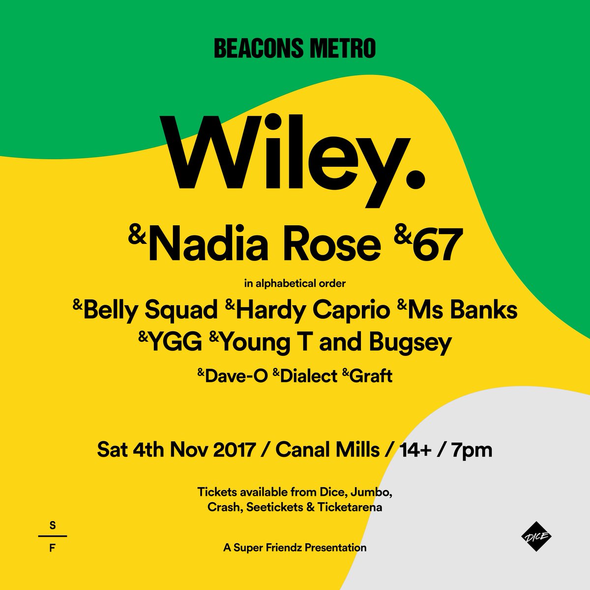 OI OI! Only 2 weeks left till Wiley, alongside a host of British talent, Is joined by <a href="/nadiarosemusic/">👩🏾‍🍳</a> and a host of others at <a href="/CanalMills/">Canal Mills</a>!