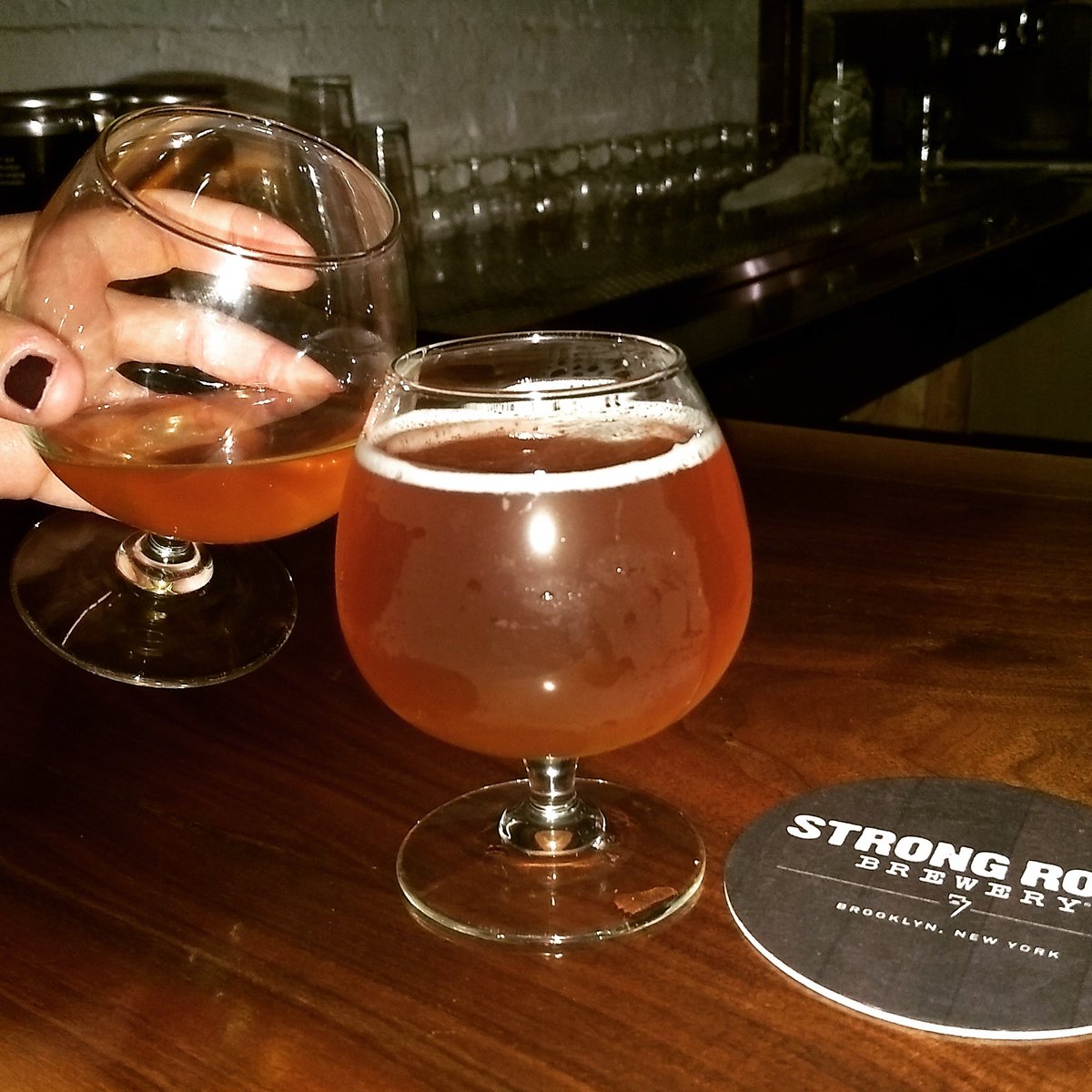 MFriesenACN's tweet photo. So proud of my girl @keelorama and her hops at @tinyfieldfarm . Two thumbs up for this delicious brew! #eatlocal#drinklocal @StrongRopeBrew https://t.co/IEVruNieYg
