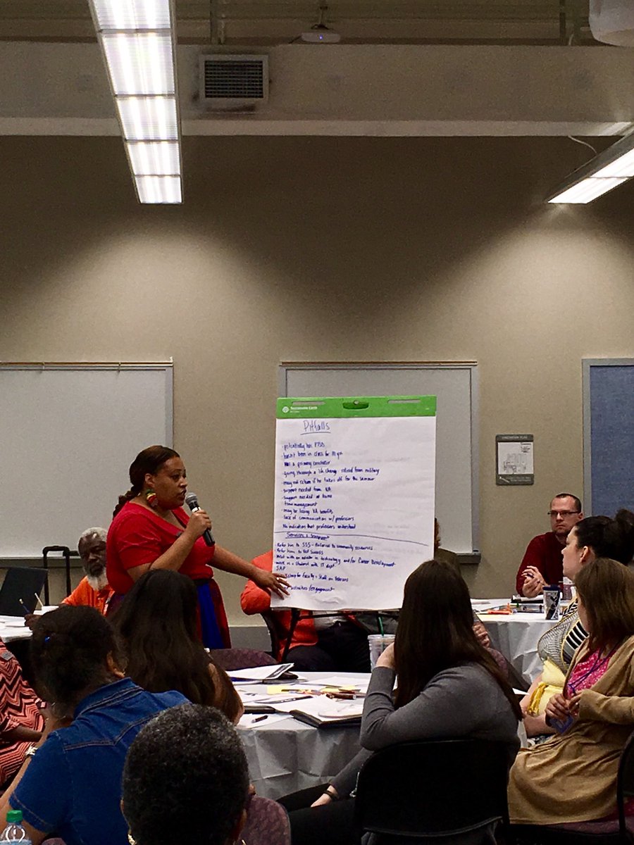 FSCJ_Official's tweet photo. Reviewing student profiles and working together on how we can help students be successful at FSCJ. @AchieveTheDream #equity @CFJacksonville https://t.co/pI7denZ6X7