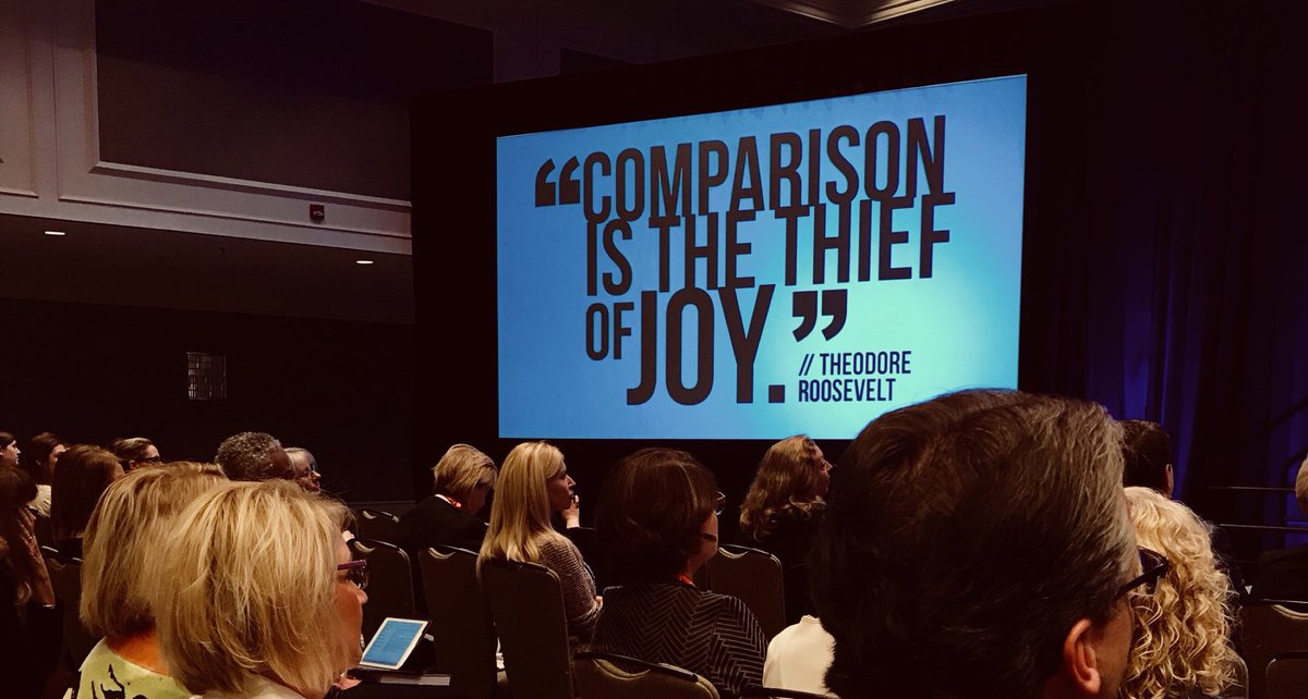 xtinamariev's tweet photo. Still thinking about this great talk by @shabnam yesterday. “Comparison is the thief of joy.” #AHP17 #soulpancake - https://t.co/MnF3FqySRM https://t.co/Rj8IZlq4Pl