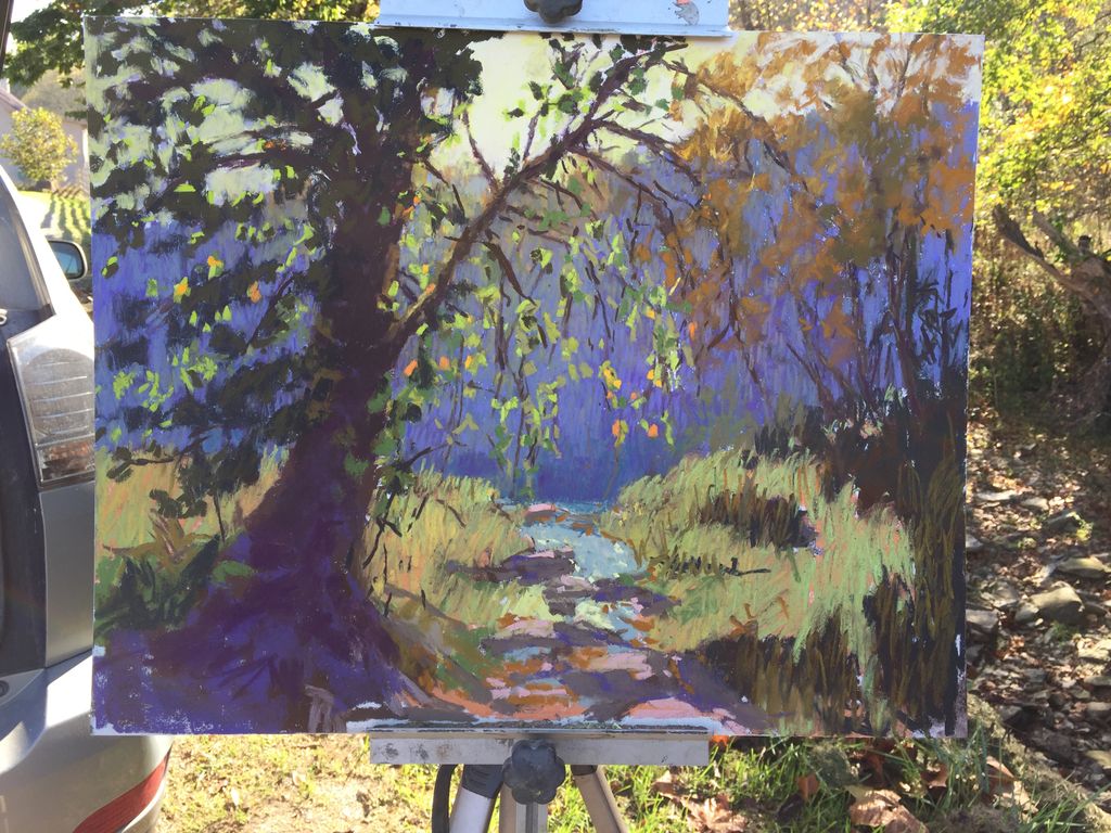 StrockWasson's tweet photo. It’s a beautiful day for Plein Air in Brookville, IN
16x20 pastel 
#americanwomenartists
#americanimpressionistsociery
#pastel https://t.co/VO1qbaRmiw
