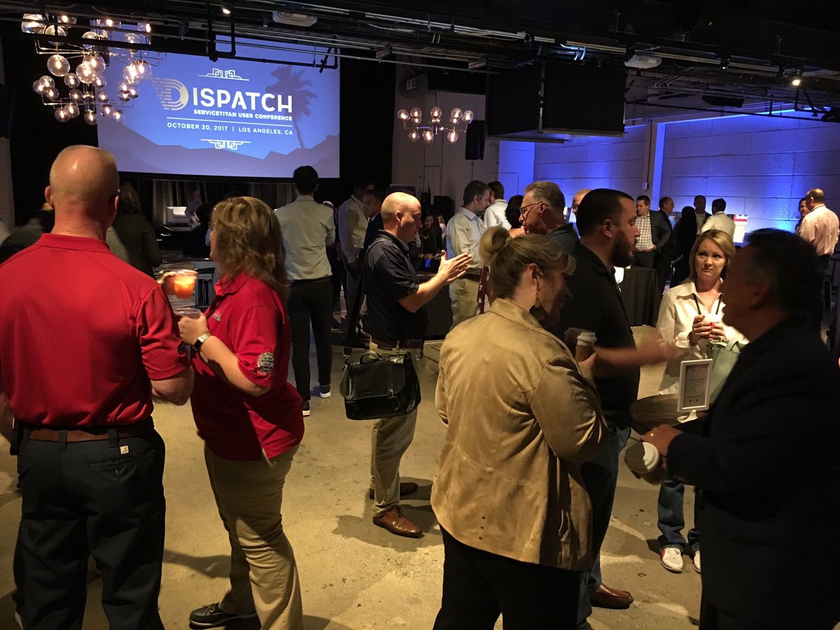 phcnews's tweet photo. #dispatch2017 just getting started. @ServiceTitan #contractors #tech. https://t.co/zTqV1oKXc5