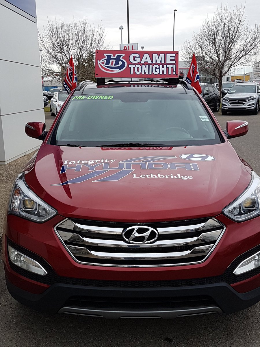 LethHyundai's tweet photo. #yql #support #hyundai #canes The Game Day Santa Fe is out on the town! https://t.co/qJZ3RVQAeY