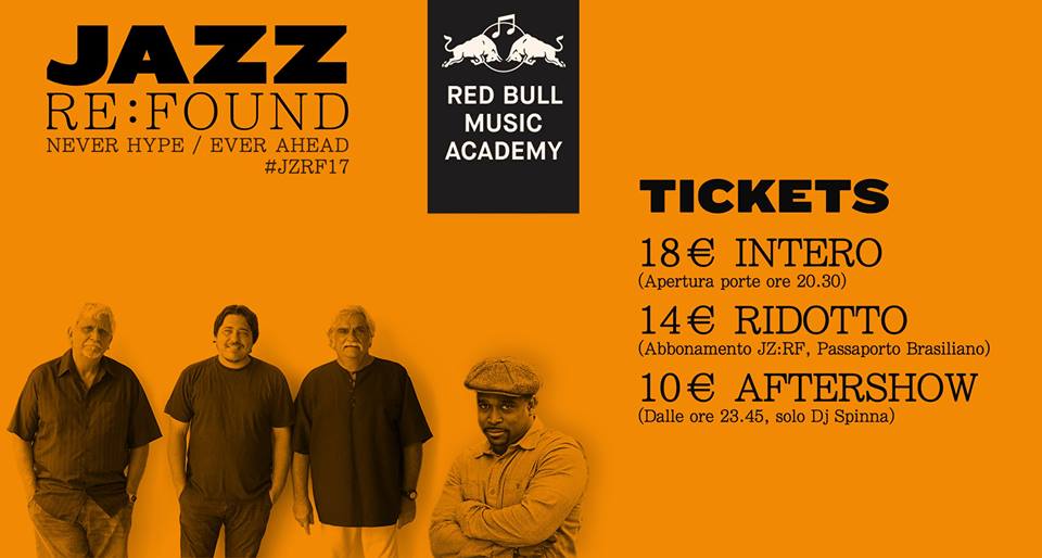 Jazzrefound's tweet photo. A tra poco per la preview di @Jazzrefound x @RBMA al @SanteriaMilano con @azymuth_trio e @djspinna !
#jzrf17 #jzrf10 #neverhype #everahead https://t.co/J6sbfKQRJW