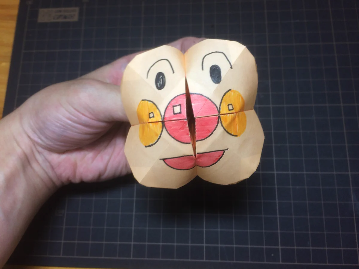 折り紙でアンパンマンをつくってみた！ただ中身が怖くて怒られるｗｗｗ