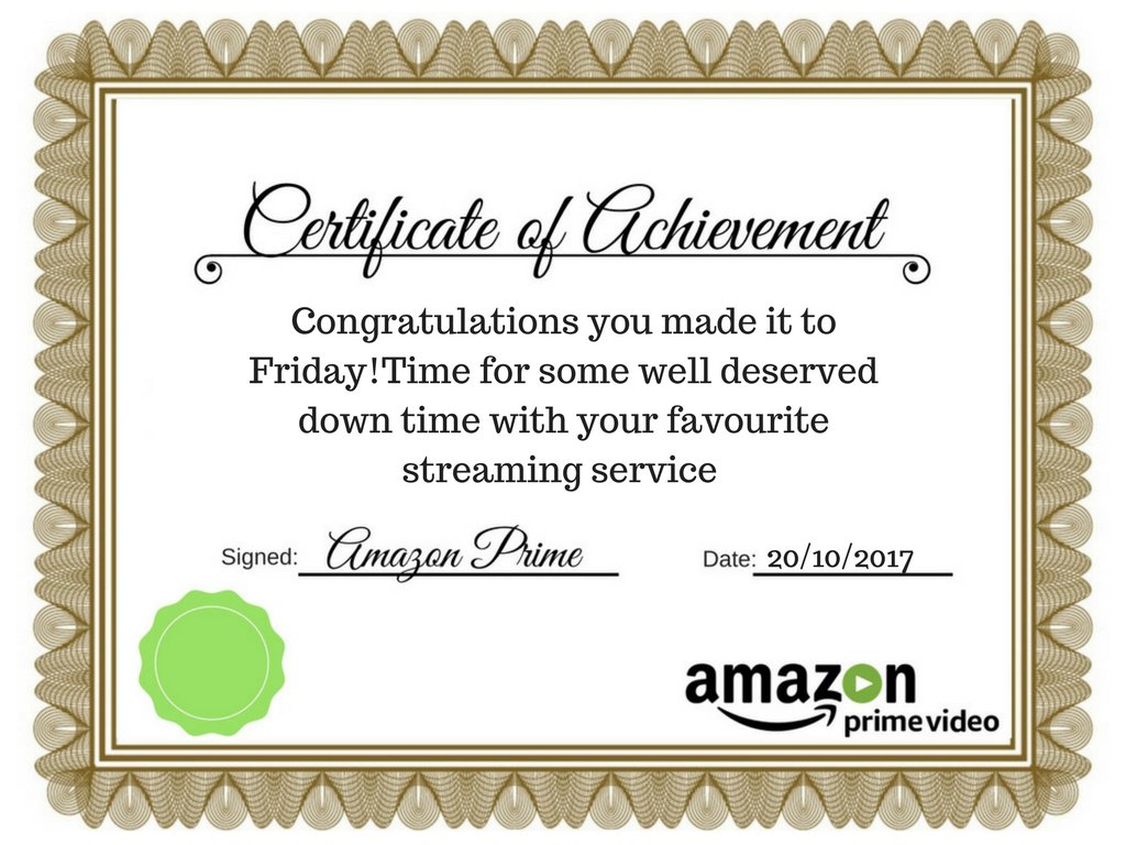 PrimeVideoIE's tweet image. It's finally Friday!!! 🎉