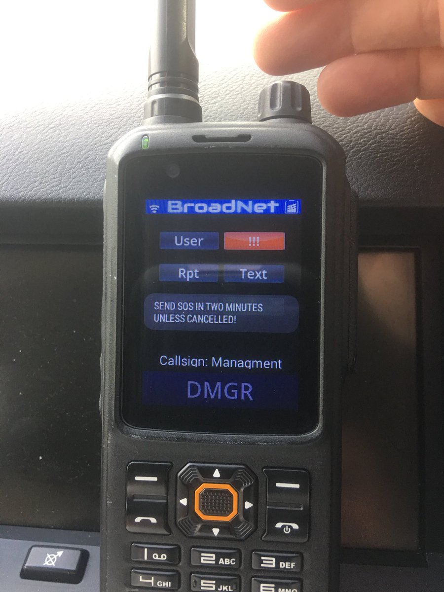 ambulance4x4's tweet image. New update from @BroadNetComms giving dedicated CAD button. Also still doubles as a timed SOS alert #HiddenFunctions