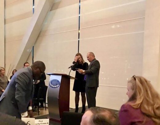 HopeRises_org's tweet photo. HR grad Mallory Weaver Golf received the “Out for Life” award last night at Exodus Project banquet. We are so proud! Bravo! #reentry https://t.co/7nHz1VE5Bd