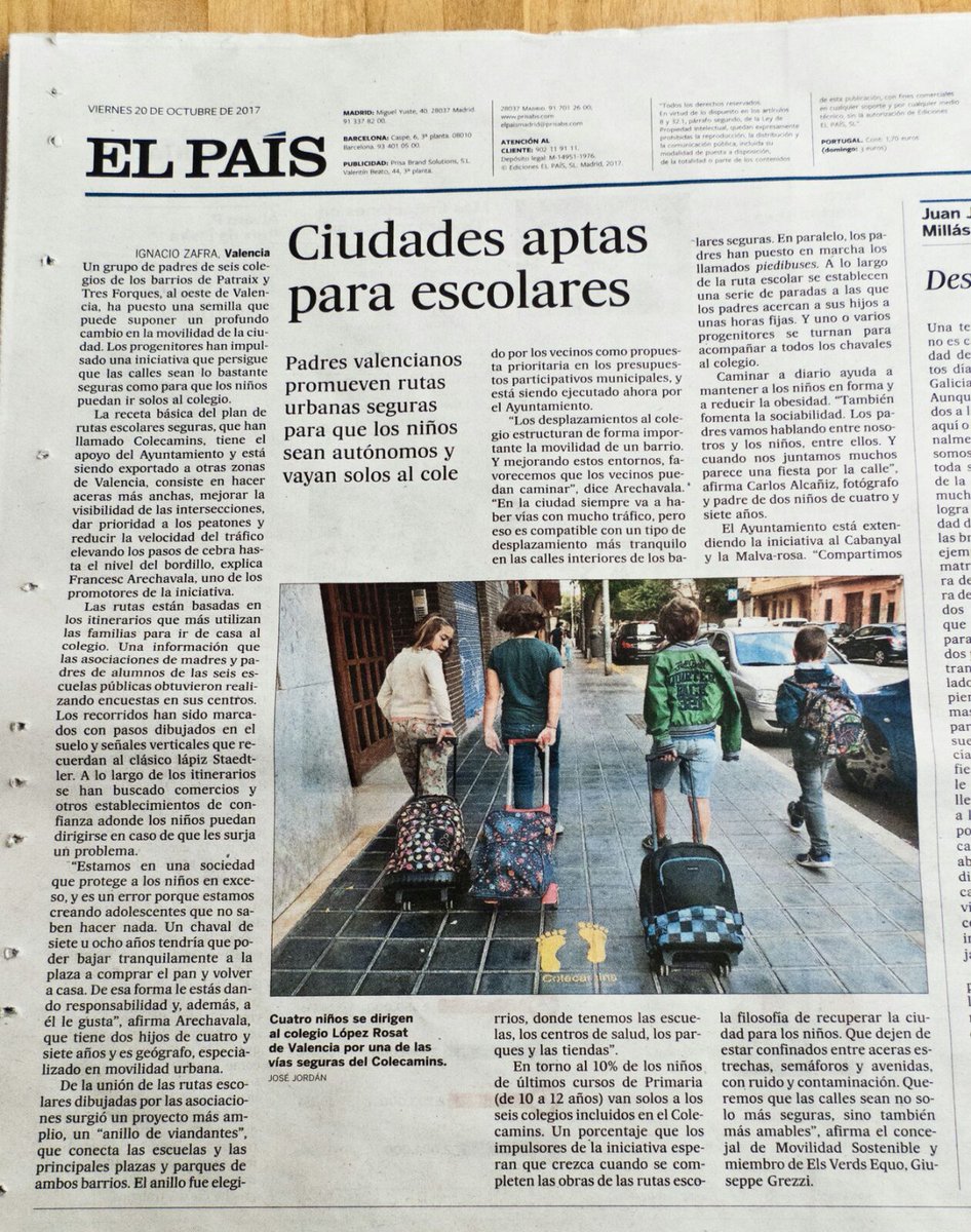 PiliPR76's tweet photo. La premsa continua publicant articles sobre les rutes segures de "Colecamins". https://t.co/TxL0qAsbEf