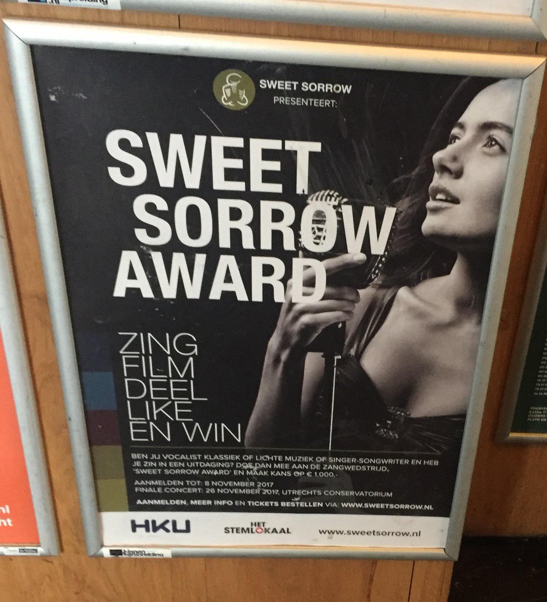 SweetsorrowNL's tweet photo. Zangtalenten #klassiek #lichtemuziek #singersongwriter al aangemeld voor de #zangwedstrijd Sweet Sorrow Award?  https://t.co/q2mGbLR5BL https://t.co/OTMfbs4DfD