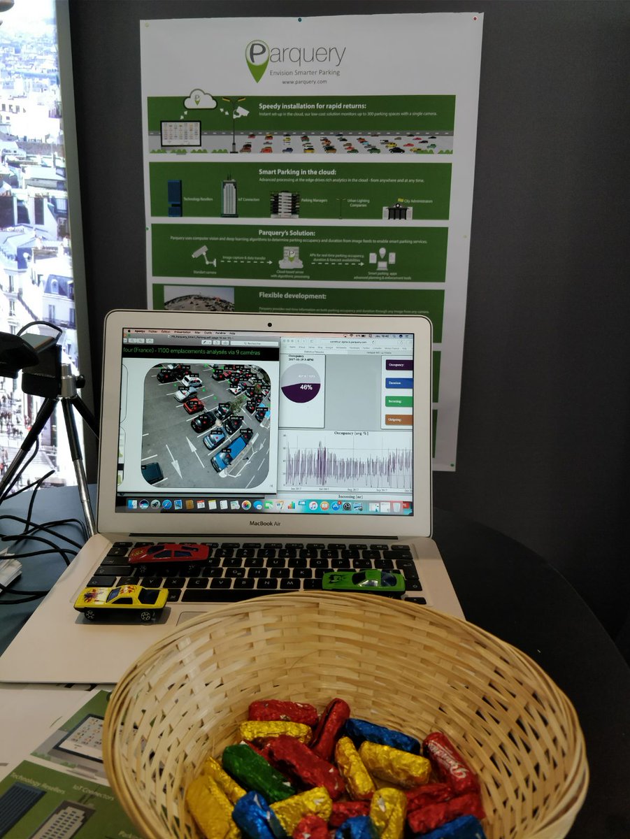 parquery's tweet photo. #Parquery is at the @AUTONOMY in #Paris. Come visit our stand for a demo and some Swiss chocolate. We're waiting for you! #smartparking https://t.co/UBHTp6oWxM