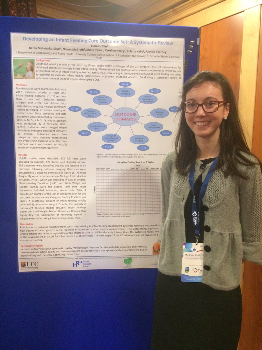 Fantastic <a href="/hrbtmrn/">HRB-TMRN</a> summer student Ciara Griffin presenting #coreoutcomeset work <a href="/hrbtmrn/">HRB-TMRN</a> symposium! <a href="/dephUCC/">Please follow @UCCPublicHealth</a>