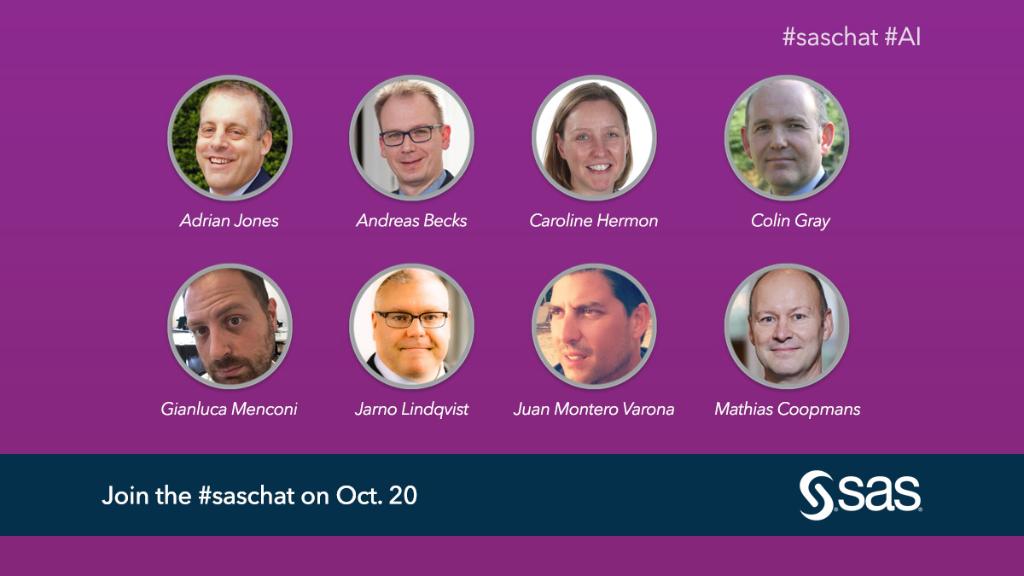 sasforums's tweet photo. Meet the expert panel who'll be joining the #saschat today to discuss 'Is your organisation ready for #AI?' - welcome all! https://t.co/8WlaKzGRlw