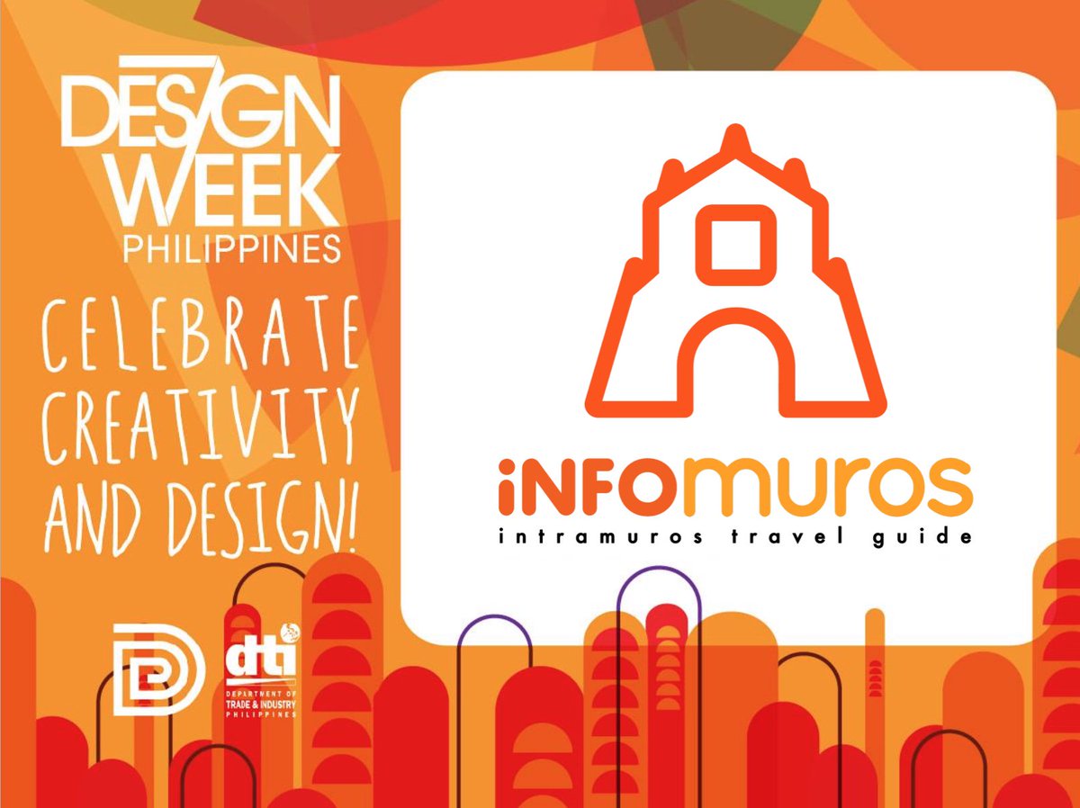 InfomurosApp's tweet image. We are proud to be your design week partner, @DTIDesignCenter. See you tomorrow! #DesignWeekPH #DesignMatters #Infomuros #WeAreIntramuros 🇵🇭