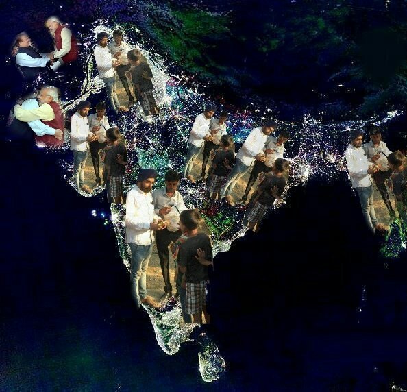 Being_nastik's tweet photo. @RoflGandhi_ @NASA @TajinderBagga Hindu rashtra pic released by Nasa https://t.co/xwZDMMnyvh