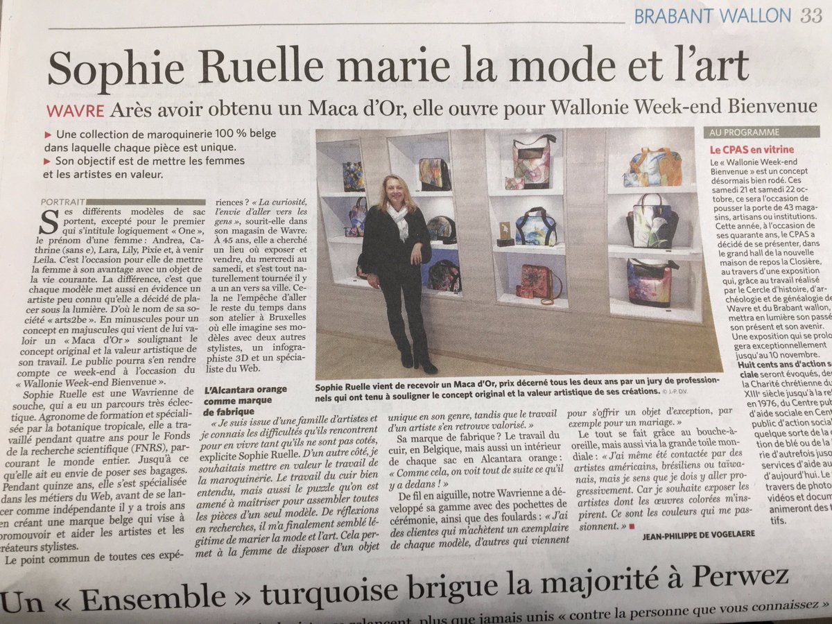 arts2be's tweet photo. Press Release of #arts2be in @lesoir #Newspaper of today. Thank you! #wavrebelgium https://t.co/4IbK8HPpMP
