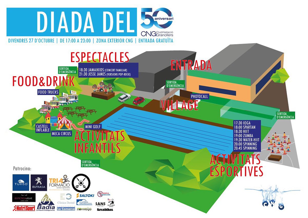 cngranollers's tweet photo. Ja tenim nova data! La Diada del 50è aniversari del CN #Granollers tindrà lloc divendres 27 d'octubre! https://t.co/6E2B1HAiM6 https://t.co/JUb6A31k1n
