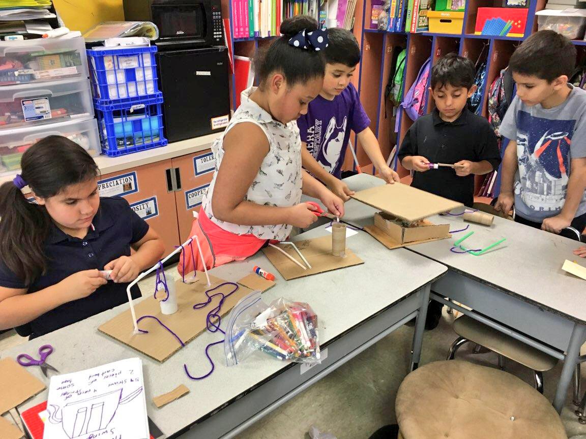 HerreraHuskies's tweet photo. Students are creating their Maker Space challenges! Way to go! #STEM #HerreraSTEM #TeamHISD #HISD @TeamHISD @DrFennick @HISD_Supe https://t.co/2Xt6zni2UY