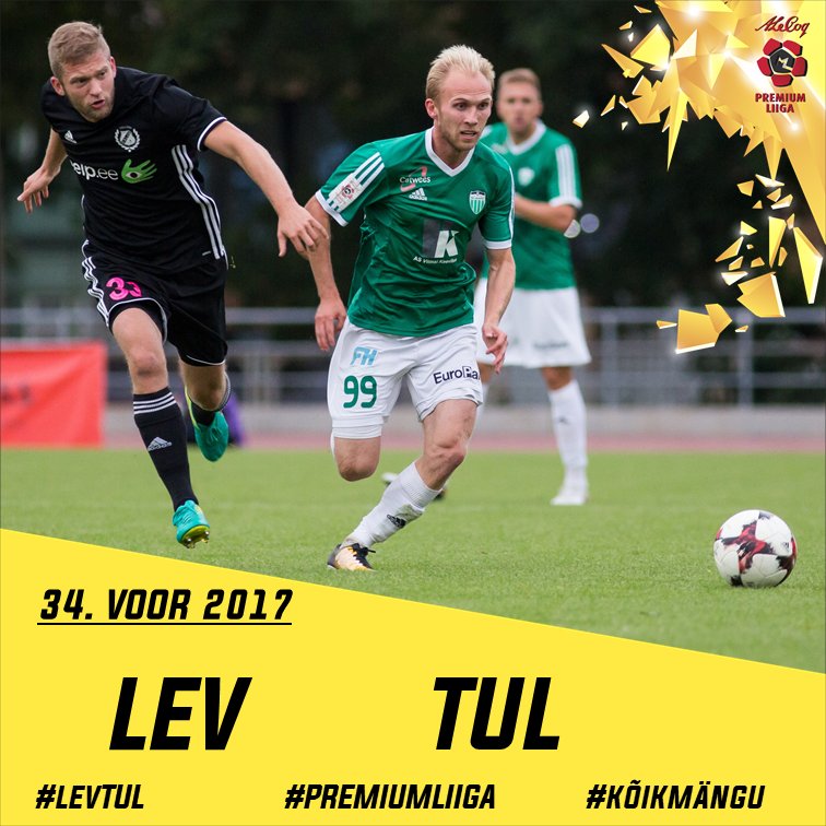 LevadiaFCI's tweet photo. Laupäeval kell 16:00 kohtuvad Kadriorus @premiumliiga XXXIV voorus @LevadiaFC ja #viljandi #jktulevik! Ootame fänne toetama! #kõikmängu https://t.co/1pVsomA2OL