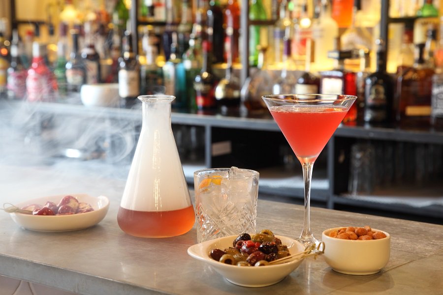 We have cocktails and champagne...