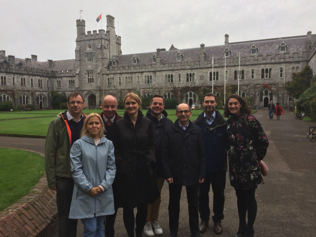 ruthhally1's tweet photo. Visitors frm @UAM_Poznan to learn about @UCC Engaged Research.Enjoying campus atmosphere @johbees @EnRRICH_EU @osheaucc @kburns28 #SciShop https://t.co/KyNxXlGuKA
